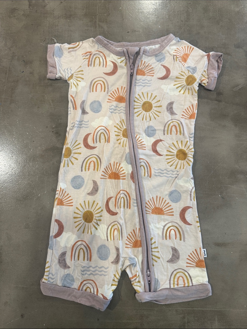 Little Sleepies Shorties in Desert Sunrise Print